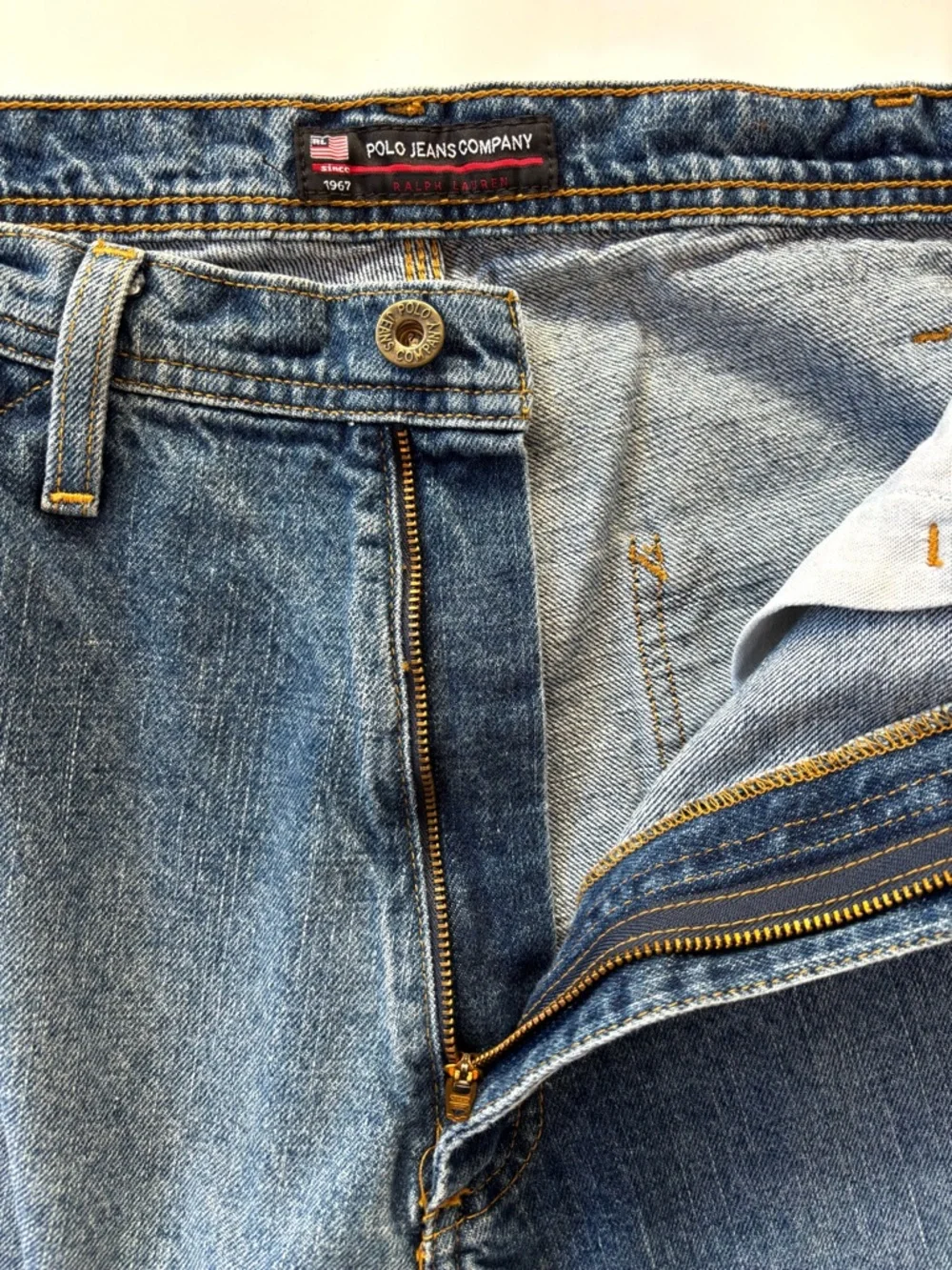 Vintage Polo by Ralph Lauren Men's Classic Carpenter Jeans with Logo 32 x 32